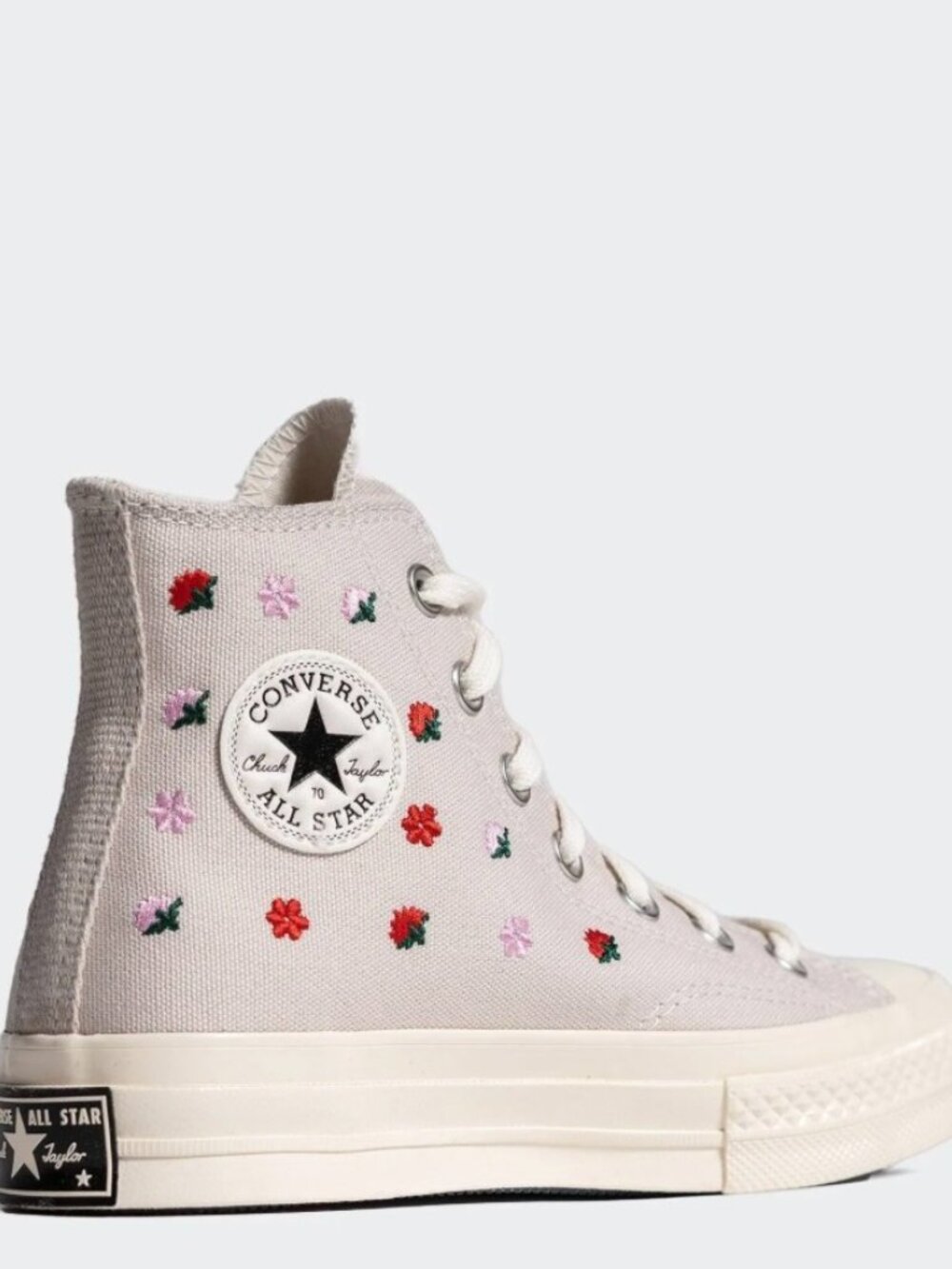 CONVERSE CHUCK 70 embroidered flower women's size 10
